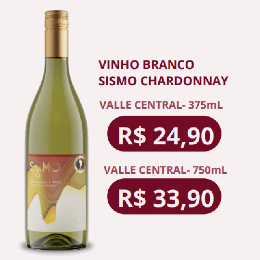 VINHO BRANCO SISMO CHARDONNAY